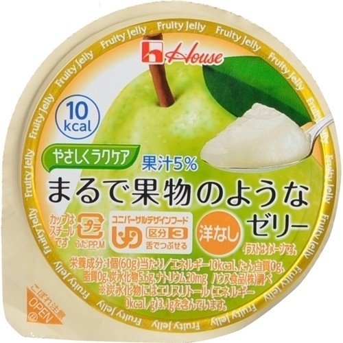 やさしくラクケア まるで果物のようなゼリー 洋なし 60g(区分3/舌で